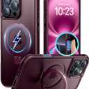 Magnetic Invisible Stand Designed for iPhone 16 Pro Case [Military Drop Protection] [Compatible with MagSafe] Shockproof Slim Translucent Matte Cover for iPhone 16 Pro Phone Case 6.3"