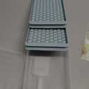 WIBIMEN Mini Ice Cube Trays, Small Tiny Round Pebble Crushed Nugget Ice Trays for Freezer with Lid - Chilling Drinks Coffee Juice(2 Pack/0.55In - Blue)