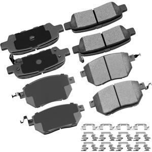 CCIyu D905 D969 Front & Rear Ceramic Brake Pads for Infiniti FX35, FX45, Nissan Altima, Maxima, Murano