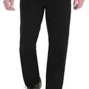 LOGEOL Big Rugged Wear Stretch Jean, Size 32, Black 