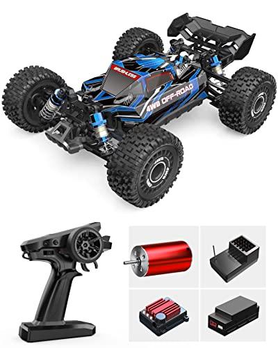TesPower MJX Hyper GO 16207 with 3S Battery 1/16 RTR Brushless RC Cars, 62KM/H Fast RC Truck, 4WD All-Road Remote Control Cars for Adults,Electric Powered Hobby RC Buggy Gift for Adult