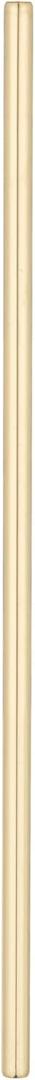 Restaurantware Bar Lux 7.5 Inch Reusable Straws 2 Straight Metal Straws - Short Durable Gold-Plated Stainless Steel Drinking Straws Food-Grade Use With Cocktail Or Rocks Glasses  3ft