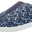 Spenco Women's Santa Maria Canvas Sneaker (5.5 Wide, Navy Floral)