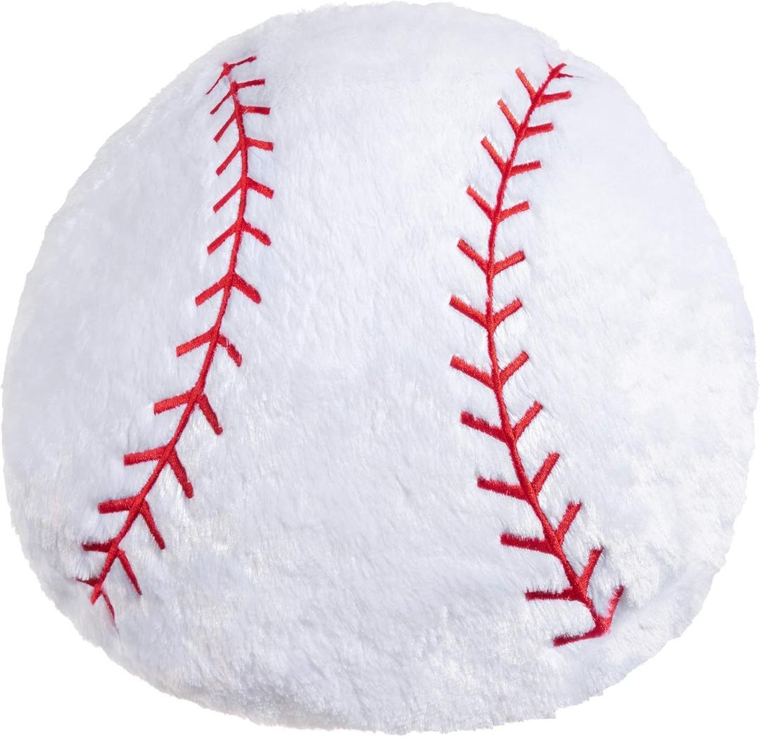 CatchStar Baseball Pillow Plush Boys: Soft Stuffed Throw Toys Gifts Stuff Softball Sports Room Decor 8-12 Year Old 18 Inch