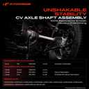 A-Premium Pair (2) Front CV Axle Shaft Assembly Compatible with Honda Accord 2008-2014 2.4L, Civic 2014 1.8L & Acura TSX 2009-2013 2.4L, Driver and Passenger Side, Replace# 44306TA0A50, 44305TA0A50