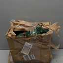 Geosar 3 Pcs Lighted Christmas Wreath, 13.8 Inch LED Christmas Wreaths with Buffalo Check Bow Pine Cone Berry, Small Lighted Xmas Window Wreaths for Front Door Wall Party Decor (Frosted)