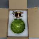 Green Globe Glass Semi Flush Mount Small Hall Ceiling Light, Modern Gold Lighting for Kitchen, Bedroom, Hallway, Porch