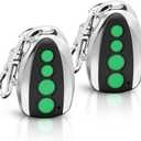 TOPENS M12 Remote Control 4-Button Transmitter for Automatic Swing Sliding Gate Opener 2-Pack Wireless Transmitter Key Fobs Security Gate Controller with Keychain