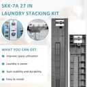 SKK-8K SKK-7A Fit for Sam.sung Stacking Kit 27 Inch Wide Front Load Washer and Dryer -Simple Installation-Save Space, Replaces Part SKK-7A, SKK-8K, SK-5A - BY AMI PARTS