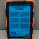 SEYMAC stock Case for Samsung Galaxy Tab S10 Plus/ S9 FE Plus/ S9 Plus 5G Tablet 12.4'' Case with Screen Protector Pencil Holder [360 Rotating Hand Strap] &Stand, Drop-Proof, Orange1