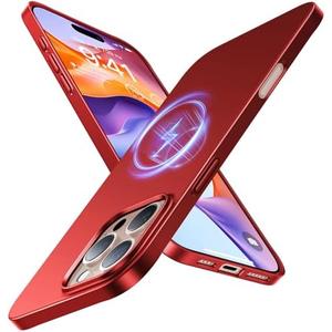 TORRAS Magnetic Slim Fit for iPhone 16 Pro Case 6.3 inch, Ultra-Thin 16 Pro Case Compatible with MagSafe, Lightweight Matte Anti-Scratch Hard PC Cover Phone Case for iPhone 16 Pro OriginFit, Red TORRAS Magnetic Slim Fit for iPhone 16 Pro Case 6.3 inch, Ultra-Thin 16 Pro Case Compatible with MagSafe, Lightweight Matte Anti-Scratch Hard PC Cover Phone Case for iPhone 16 Pro OriginFit, Red