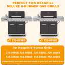 Grill Replacement Parts for Nexgrill 720-0896B 720-0896E 720-0896X 720-0896C Deluxe 6-Burner, Cooking Grates Heat Plates and Burner Tubes Kit for Nexgrill Deluxe 6 Burner Grills, Stainless Steel