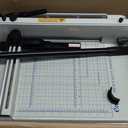 Ecraft Heavy Duty 12" Guillotine Paper Cutter - 400 Sheet Capacity,Solid Steel with HSS Blade,Industrial Commercial Trimmer for Office,School,Print Shop,Safety Lock & Clear Grids