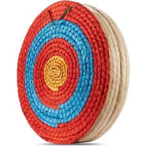 Traditional Hand-Made Straw Archery Target,Arrow Target for Recurve Bow Longbow or Compound Bow, 20" x 20" x 3.9"