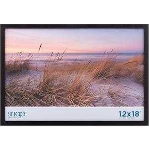 Gallery Solutions - Size 12"x18" - Picture Frame - Black Design for Wall Mounting - Horizontal Wall Mount - Poster Frame - Lightweight Wall Frame