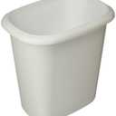 RUBBERMAID VANITY WASTEBASKET 2953 6 QUART, WHITE