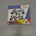 Acrylic Paint Markers, 12 Color Fine Tip Permanent Acrylic Paint Pens For Rock Painting, Canvas, Wood, Glass, Ceramic, Fabric, Plastic, Egg, Scrapbook, Art Painting Supplies Kit