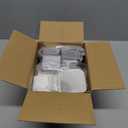 100 Sets Square Button PartsFridge Magnet Button Maker Supplies for Square-Shaped Badge Maker Machine 50mmIncluding Metal Cover, Plastic Back Cover, Clear Film,