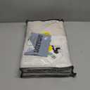 100% Blackout Shield Linen Blackout Curtains for Bedroom 96 Inches Long, Back Tab/Rod Pocket Living Room Drapes, Thermal Insulated Blackout Curtains 1 Panel Set, 100" W x 96" L, Cream