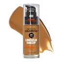 Revlon Liquid Foundation, ColorStay Face Makeup for Combination & Oily Skin, SPF 15, Medium-Full Coverage with Matte Finish, 400 Caramel, 1 Fl Oz