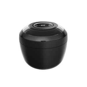 45kHz Ultrasonic Retainer Cleaner Machine, 200ML Denture Cleaner, 4 Modes with Digital Timer Mouth Guard Cleaner, Night Guard Cleaner Dental Cleaning Pod for Aligner, Braces, Jewelry (Black)