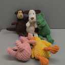 5 Pack Tough Dog Toys Stuffed Squeaky Dog Toys Assortment Value Bundle Dog Squeaky Toys Assortment Puppy Pet Mutt Dog Toy Dog Squeak Toy for Medium Large Dogs