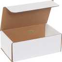 BOX USA Shipping Boxes Small 8"L x 5"W x 3"H, 50-Pack | Corrugated Cardboard Box for Packing, Moving and Storage 853