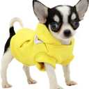 LOPHIPETS Dog Cotton Hoodies Sweatshirts for Small Dogs Chihuahua Puppy Clothes Cold Weather CoatYellow/XS