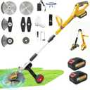 12" Cordless Weed Wacker, 21V Brushless 3-in-1 Grass Trimmer Edger