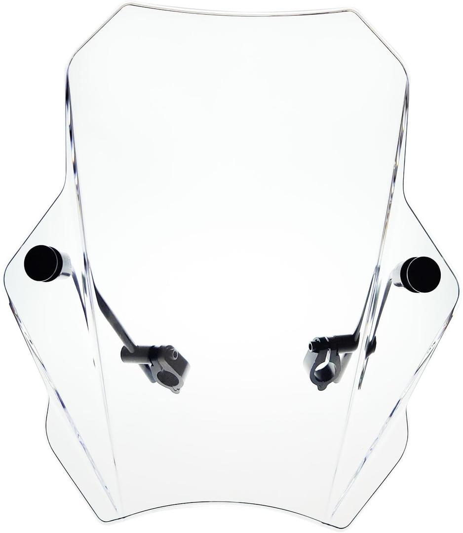 FATECIM 15.5" Clear Motorcycle Windscreen Windshield Motorbike Wind Deflector Flyscreen Universal for Harley Davidson Honda Kawasaki Suzuki Triumph Yamaha Indian Victory with 7/8" or 1" Handlebars