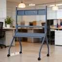 Smart Board Stand for Interactive Whiteboard 55"-86", Mobile Stand with 4 Lockable Wheels, Whiteboard Portable Cart for the Modern Office School Classroom Home, Stable, Easy to Install and Move