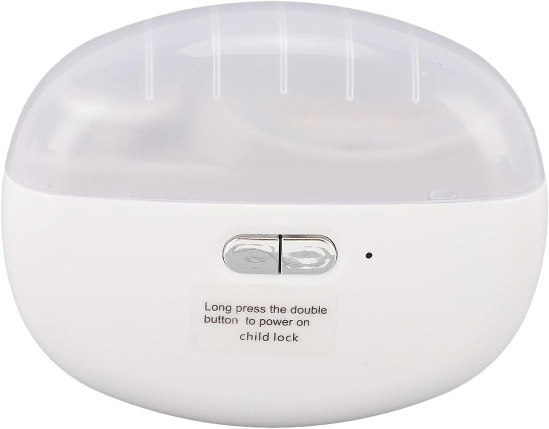 Electric Nail Clipper, 2 in 1 Electric Nail Clippers for Seniors and Adults, Baby Automatic Nail Clipper with Polishing, Light & Storage, Smart Nail Clipper 2-Speed for Fingernail (White)