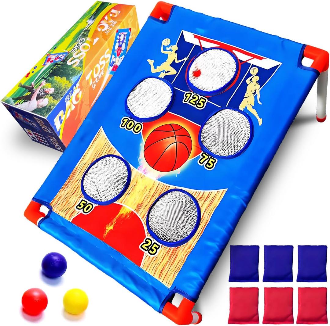 Bean Bag Toss Game for Kids Ages 4-8 - Outdoor Cornhole Toys for 3-8 Year Old Boys & Girls | Fun Family Party Birthday Games for Toddlers, Backyard, Lawn & Beach Activities