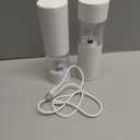 2Pack Electric Salt and Pepper Grinder Set USB Rechargeable with Warm LED Light, Adjustable Coarseness Lidaop Large Capacity Automatic Salt Pepper Mill Grinder for Kitchen, Restaurant, Outdoor, White