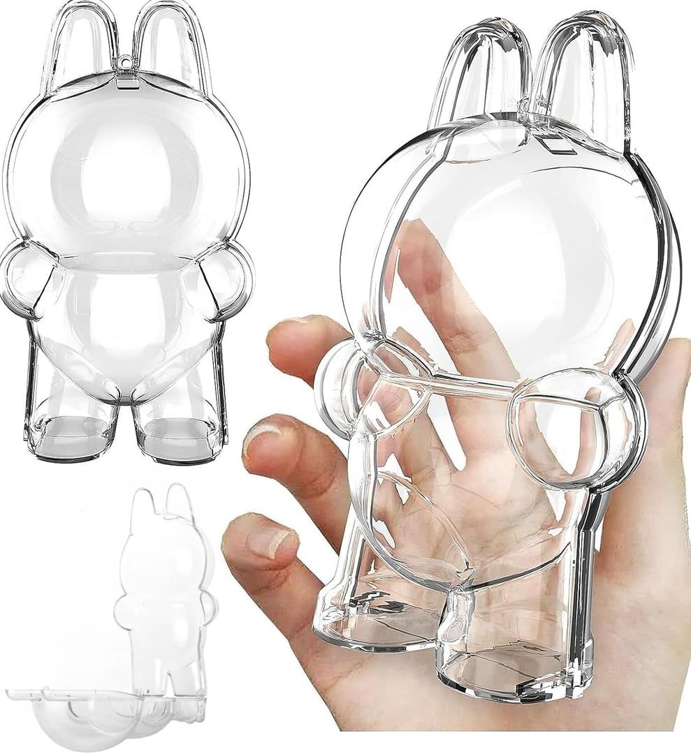 Protective Case Cover for All Standing - Crystal-Clear Hard Display Box with Keychain & Dustproof Cover, Dustproof Scratch-Resistant Portable Hanging Case for Standing