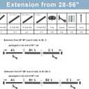 Matte Black Curtain Rods for Window 28-56", Decorative Curtain Rod with Cap Finials, Splicing Curtain Rod Single Drapery Rods Window Rod, Heavy Duty 1 Inch Diameter Single Curtain Rod Telescoping