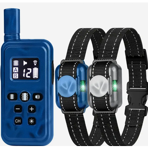 Dog Training Collar with Remote No Shock, Remote Control Dog Trainer Waterproof Dog Training Device Anti Barking Device, Dog Training Supplies with Remote for 5-120 Lbs All Breeds
