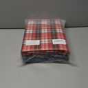 Guinea Pig Cage Liner - Pack of 4 Washable Pee Pads for Dogs, Smooth Fleece Guinea Pig Bedding for Cage & Crates, Reusable & Waterproof Puppy Pee Pads - 47x24 Inches, Red Blue Piggies