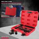 1/2" Drive Socket Wrench Set: 25-Piece SAE & Metric Impact Socket Ratchet Wrench Tool Set Socket Assortment with Storage Box for Repair Mechanic Garage