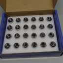 24Pcs M14x1.5 Lug Nuts - Compatible with Chevrolet Colorado/Suburban/Silverado, GMC Express/Yukon/Sierra 1500, Ford F150/Expedition, One-Piece Design Factory Chrome Wheel Lug Nut Set