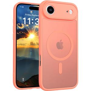 for iPhone 17 Air Case - Military Grade Shockproof Cover with MagSafe Compatibility & Full Camera Protection,Orange