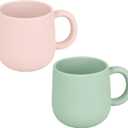 Pack of 2 Silicone Drinking Mug Cup for Toddler Kids and Children (Color 5)