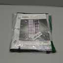 MISSLO Over The Door Shoe Organizer 12 Large Mesh Pockets Hanging Narrow Closet Door, White, 1 Pack