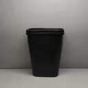 Rubbermaid Commercial Wastebasket Trash Container 41QT/10.25 GAL Plastic Black Stackable Trash Can for Bedroom/Bathroom/Office Fits Under Desk/Sink/Cabinet, 2 Pack