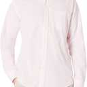 Amazon Essentials Mens Regular-Fit Long-Sleeve Casual Poplin Shirt (Pink, XXL)