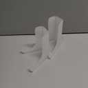 Chunful 2 Pieces Acrylic Plate Stands Clear Acrylic Easels Display Stands with Deep Support Shelves for Display Card Holder Photos Book Picture Table Top Holder Home Decors (3.5 x 3.5 x 4.5 Inch)