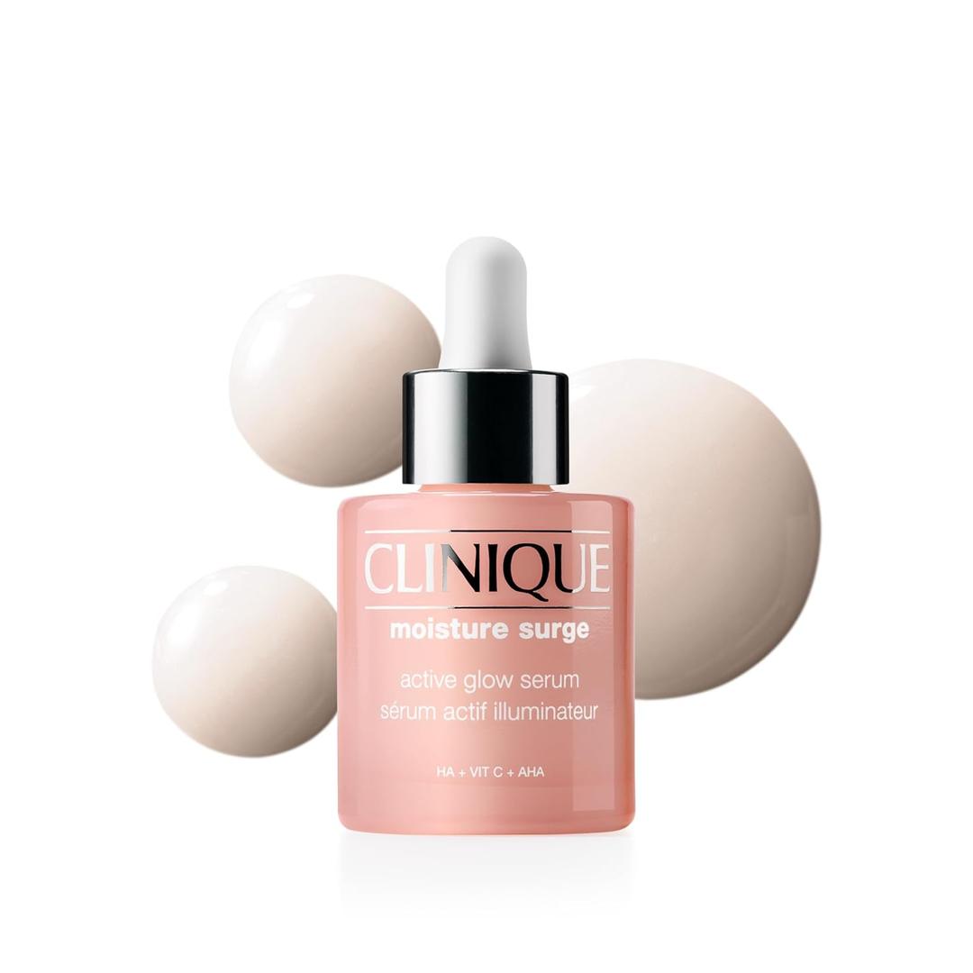 Clinique Moisture Surge Active Glow Serum with Lactic Acid, Hyaluronic Acid + Vitamin C | Hydrating, Lightweight + Oil Free​
