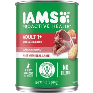 Iams Iams Proactive Health Adult With Lamb & Rice Pate Wet Dog Food 13.0 Oz, 13 Oz (13.2 Ounce (12 pc)) BB 2026