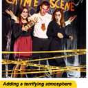 Dynta Caution Tape Yellow 5-Pack 3 Inch x 1000 Feet Caution Tape Roll Strong for Halloween Decorations, Party, Work-Site