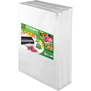 4mil 100 Gallon Size11x16Inch Vacuum Sealer Food Bags with BPA Free,Heavy Duty,Great for Vac Storage or Sous Vide Cooking